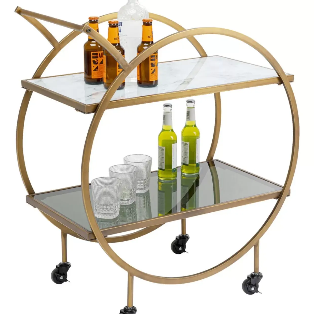 Servierwagen Loft Brass