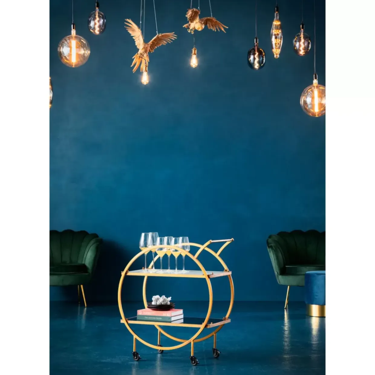 Servierwagen Loft Brass