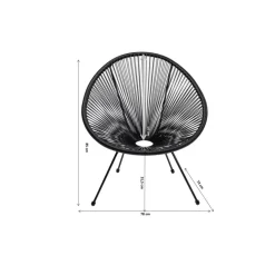 Sessel Acapulco Schwarz