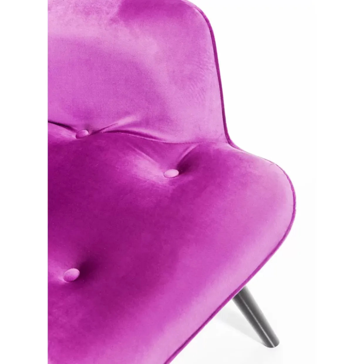 Sessel Black Vicky Velvet Purple