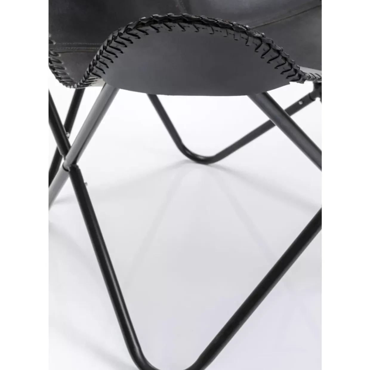 Sessel California Leder Schwarz