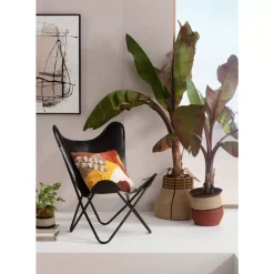 Sessel California Leder Schwarz