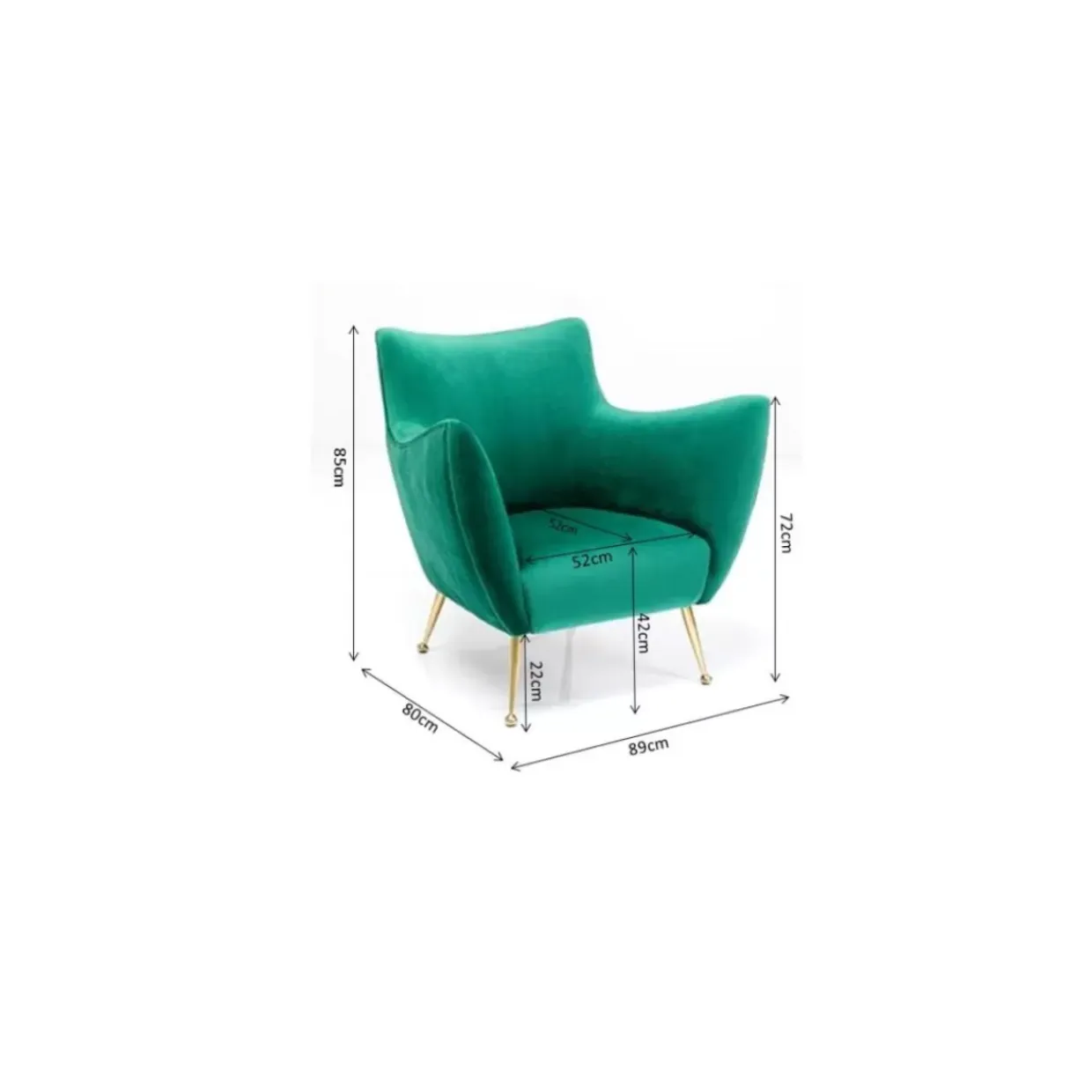 Sessel Goldfinger Grun