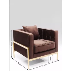 Sessel Loft Braun