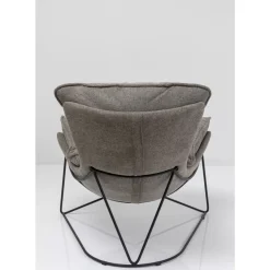 Sessel Mit Hocker Snuggle Grau (2/Tlg)