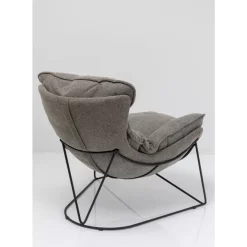 Sessel Mit Hocker Snuggle Grau (2/Tlg)