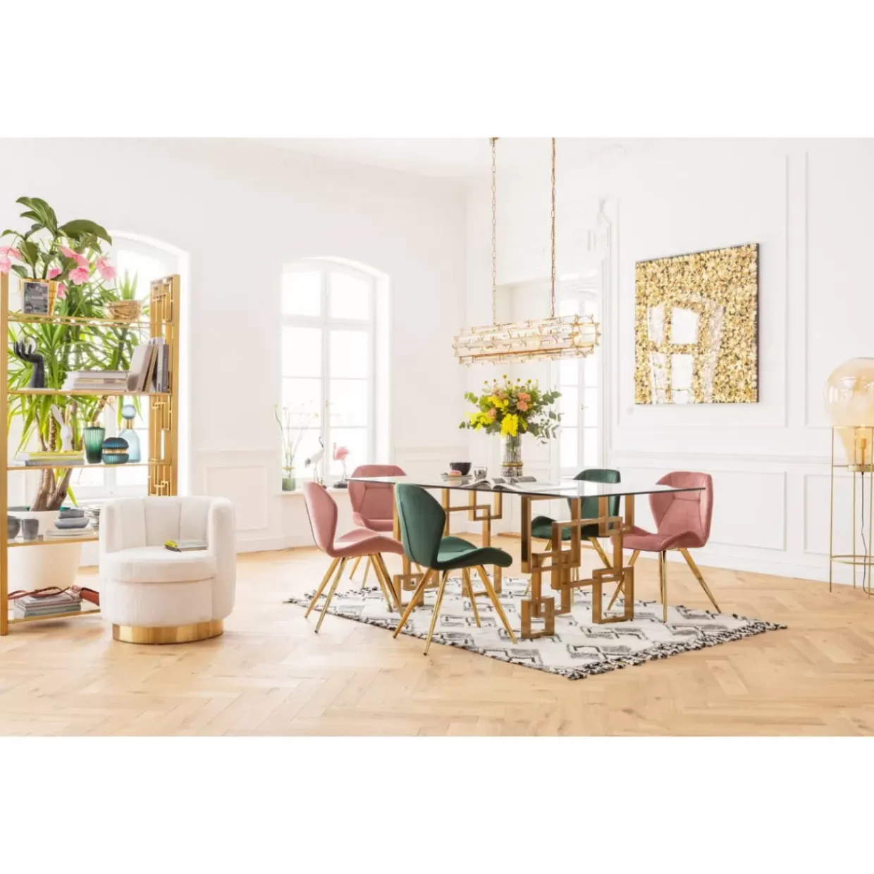 Sessel Silhouette Fur Weiss