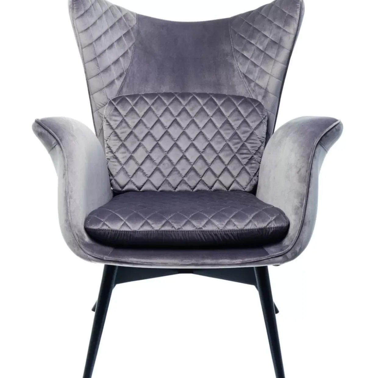 Sessel Tudor Velvet Silbergrau