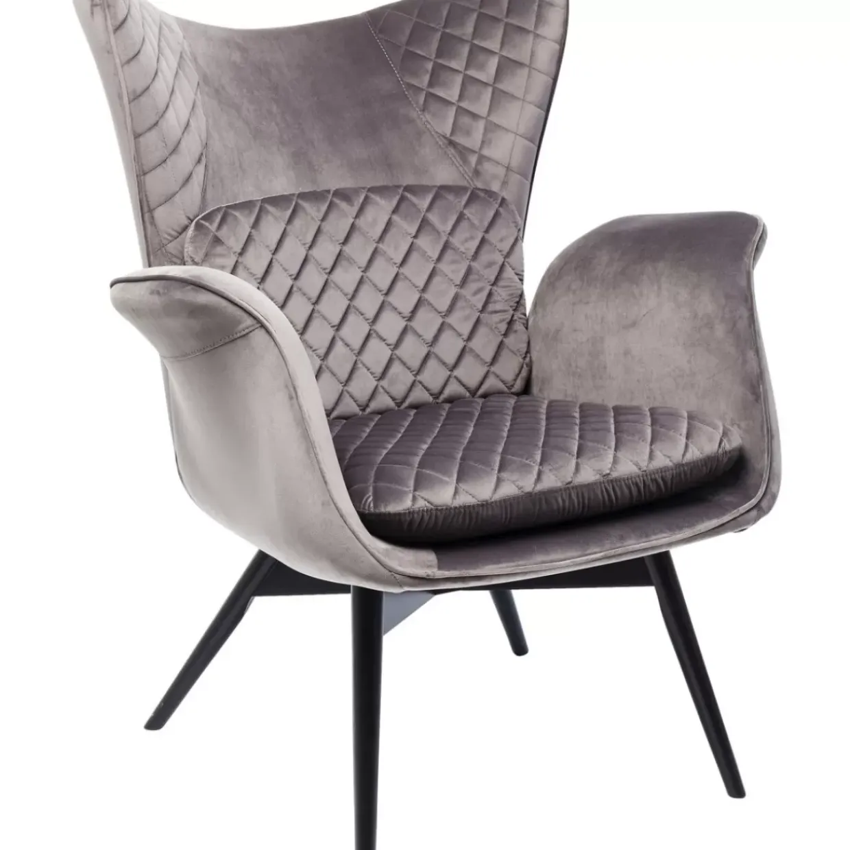 Sessel Tudor Velvet Silbergrau