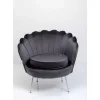 Sessel Water Lily Chrom Grau