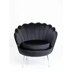 Sessel Water Lily Chrom Schwarz