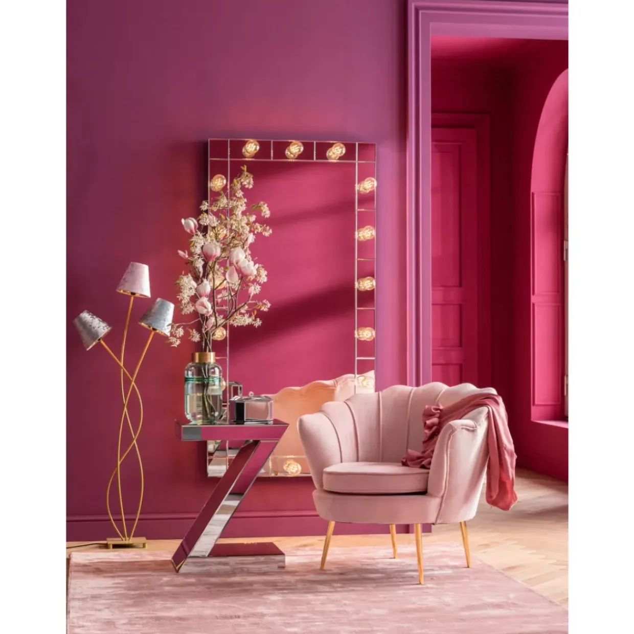 Sessel Water Lily Rosa