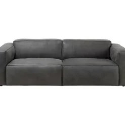 Sofa Henry 3-Sitzer Leder Grau