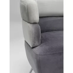 Sofa Sandwich 2-Sitzer Grau