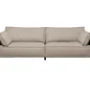 Sofa 3-Sitzer Victor Leder Grau 233Cm