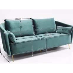 Sofa Vegas Forever 3-Sitzer Petrol