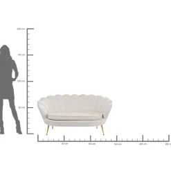 Sofa Water Lily 2-Sitzer Beige