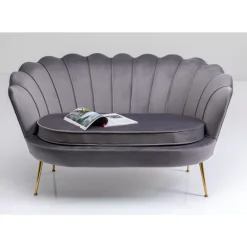 Sofa Water Lily 2-Sitzer Grau 132Cm
