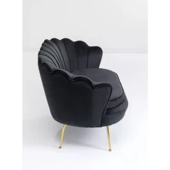 Sofa Water Lily 2-Sitzer Schwarz 132Cm
