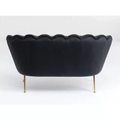 Sofa Water Lily 2-Sitzer Schwarz 132Cm