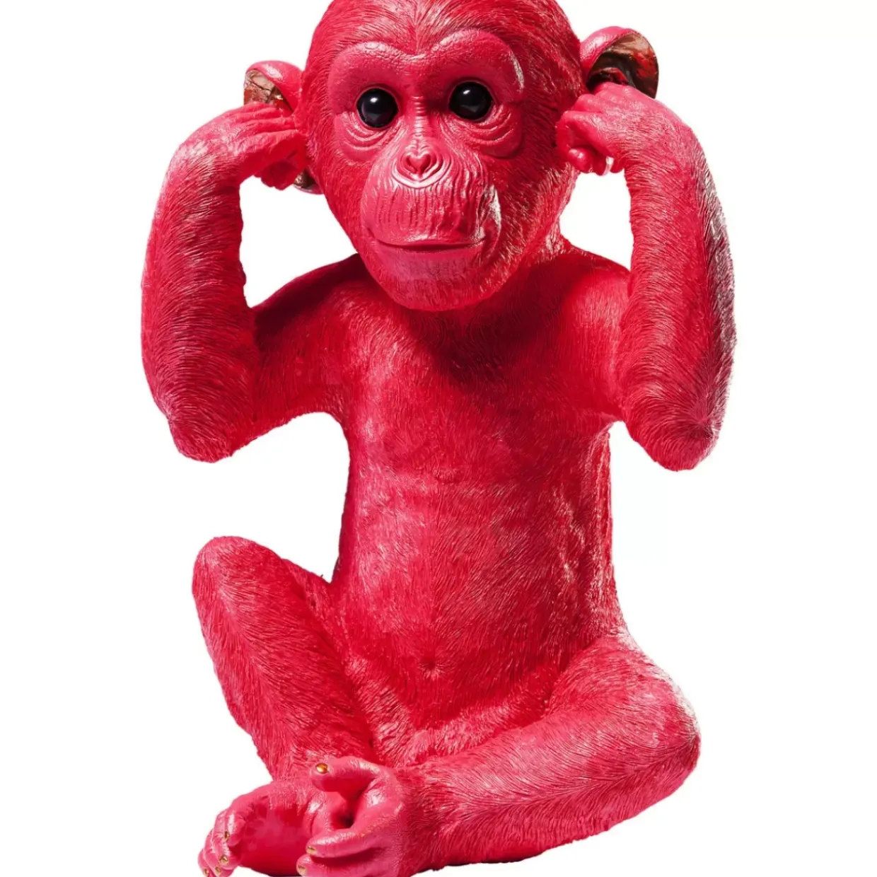 Spardose Monkey Kikazaru Rot
