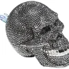 Spardose Skull Crystal Silver