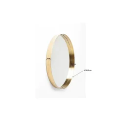 Spiegel Curve Mo Brass O60Cm