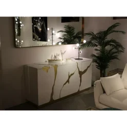 Spiegel Curve Mo Brass 70X200Cm