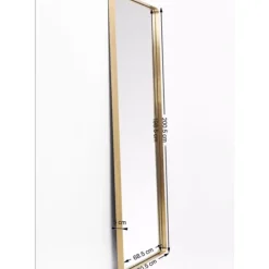 Spiegel Curve Rectangular Brass 70X200Cm