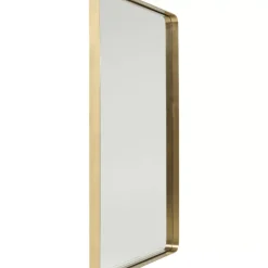 Spiegel Curve Rectangular Brass 80X120Cm