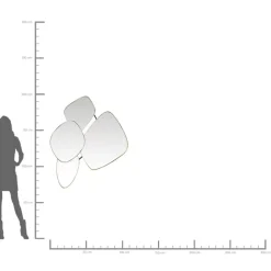 Spiegel Shapes 130X110Cm