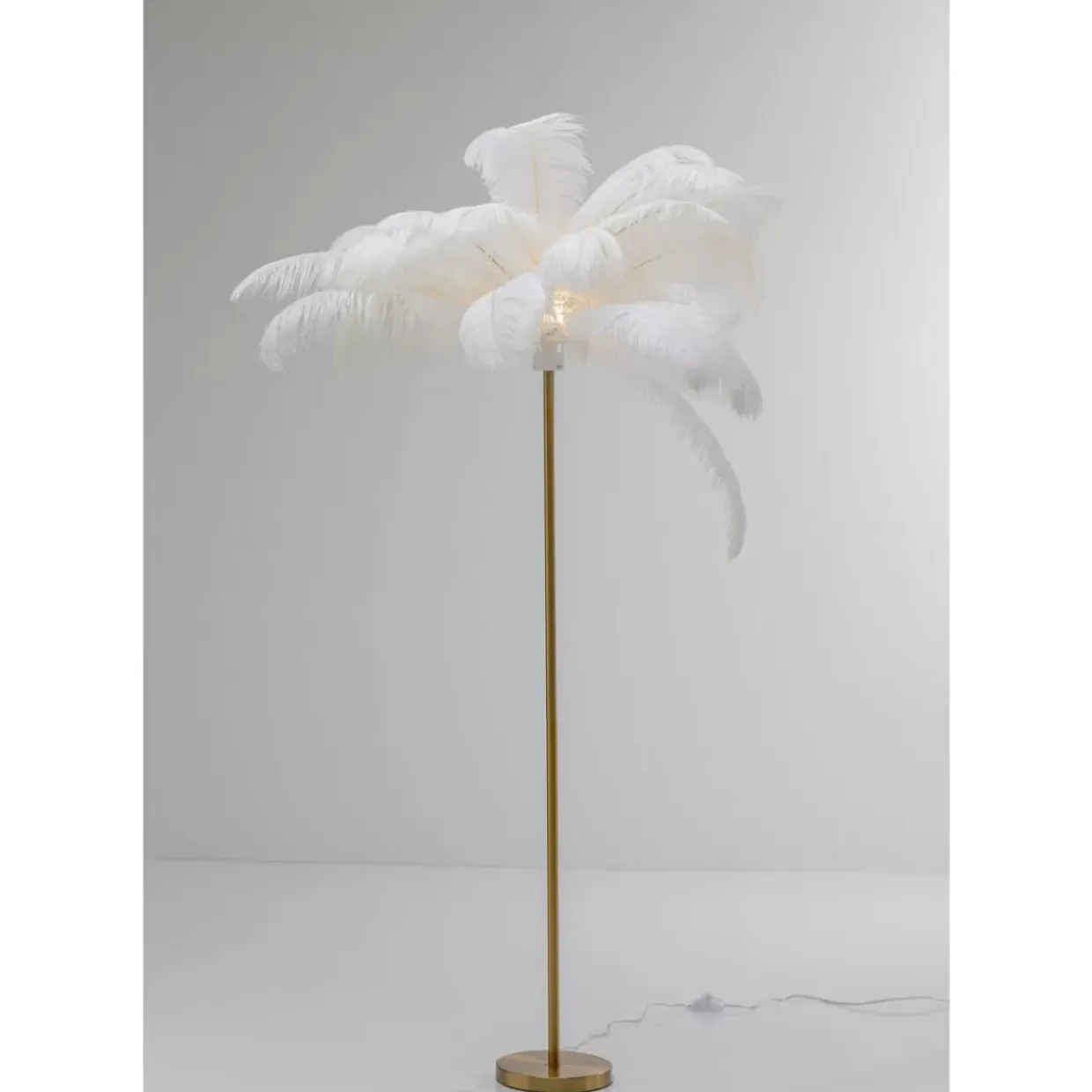 Stehleuchte Feather Palm Weis 165Cm