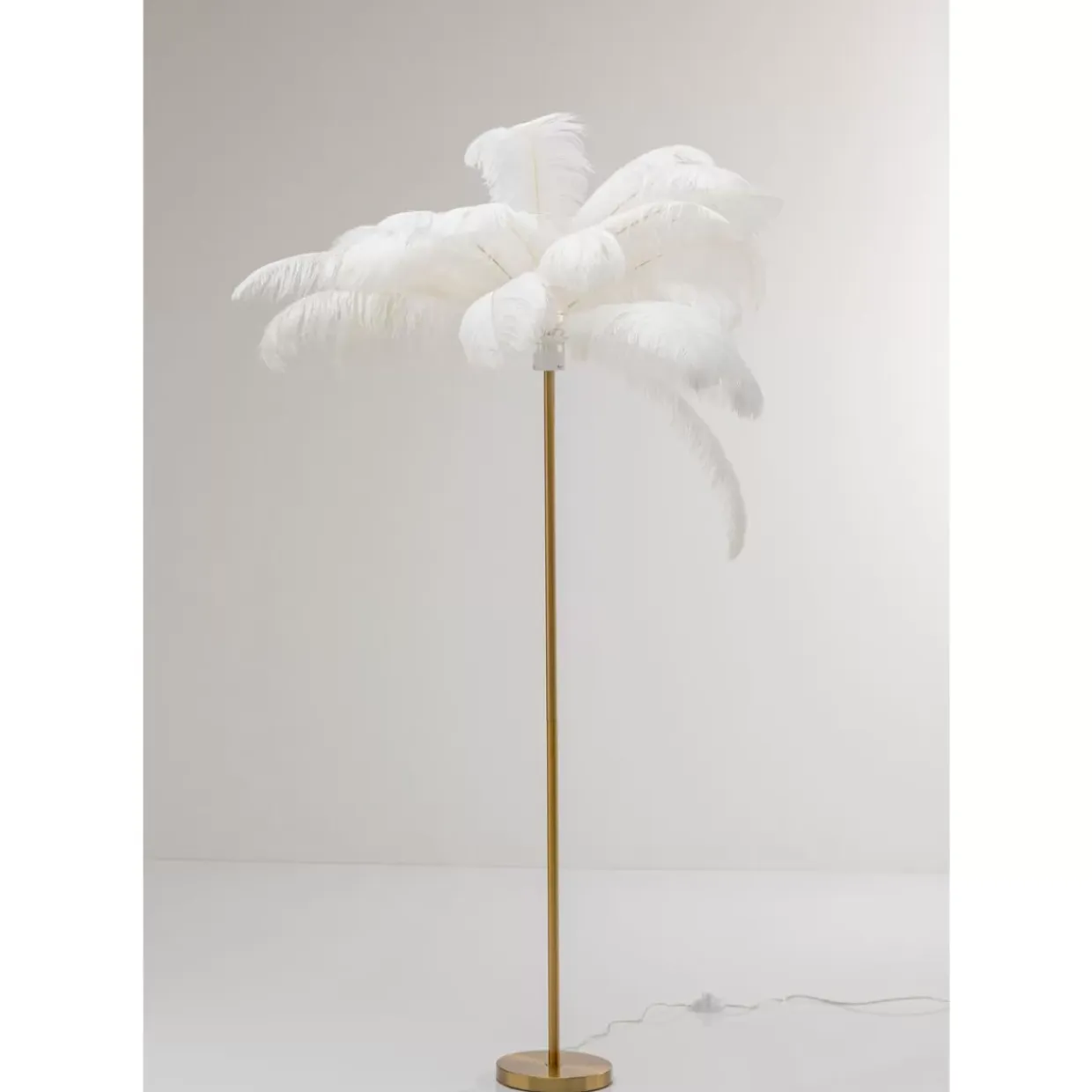 Stehleuchte Feather Palm Weis 165Cm