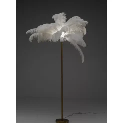Stehleuchte Feather Palm Weis 165Cm