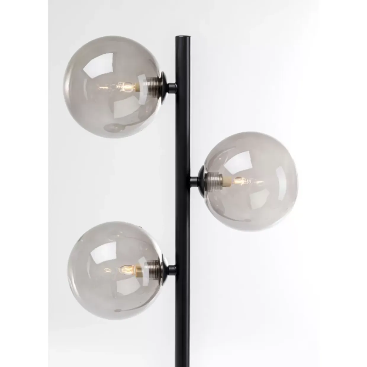 Stehleuchte Three Balls Matt Schwarz 160Cm