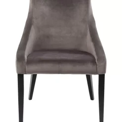 Stuhl Black Mode Velvet Grau