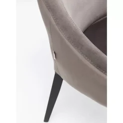 Stuhl Black Mode Velvet Grau