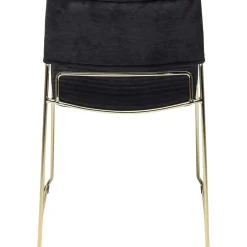 Stuhl Hugo Schwarz Gold