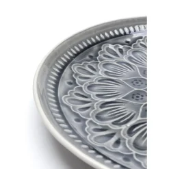 Teller Sicilia Mandala Grau O27Cm