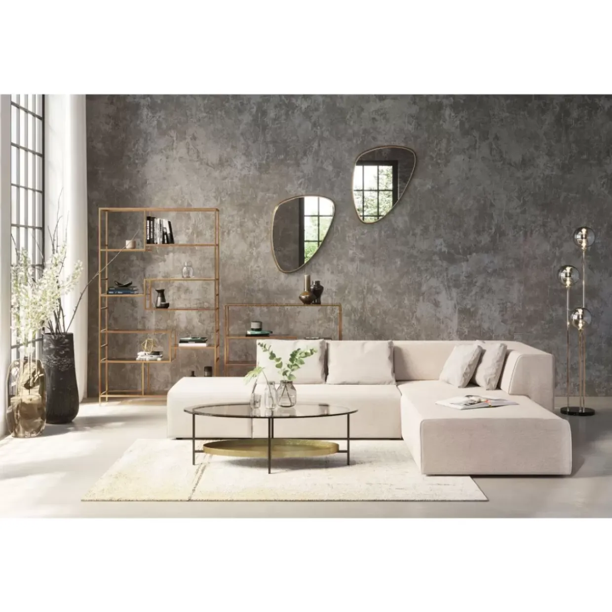Teppich Abstract Beige 170X240Cm