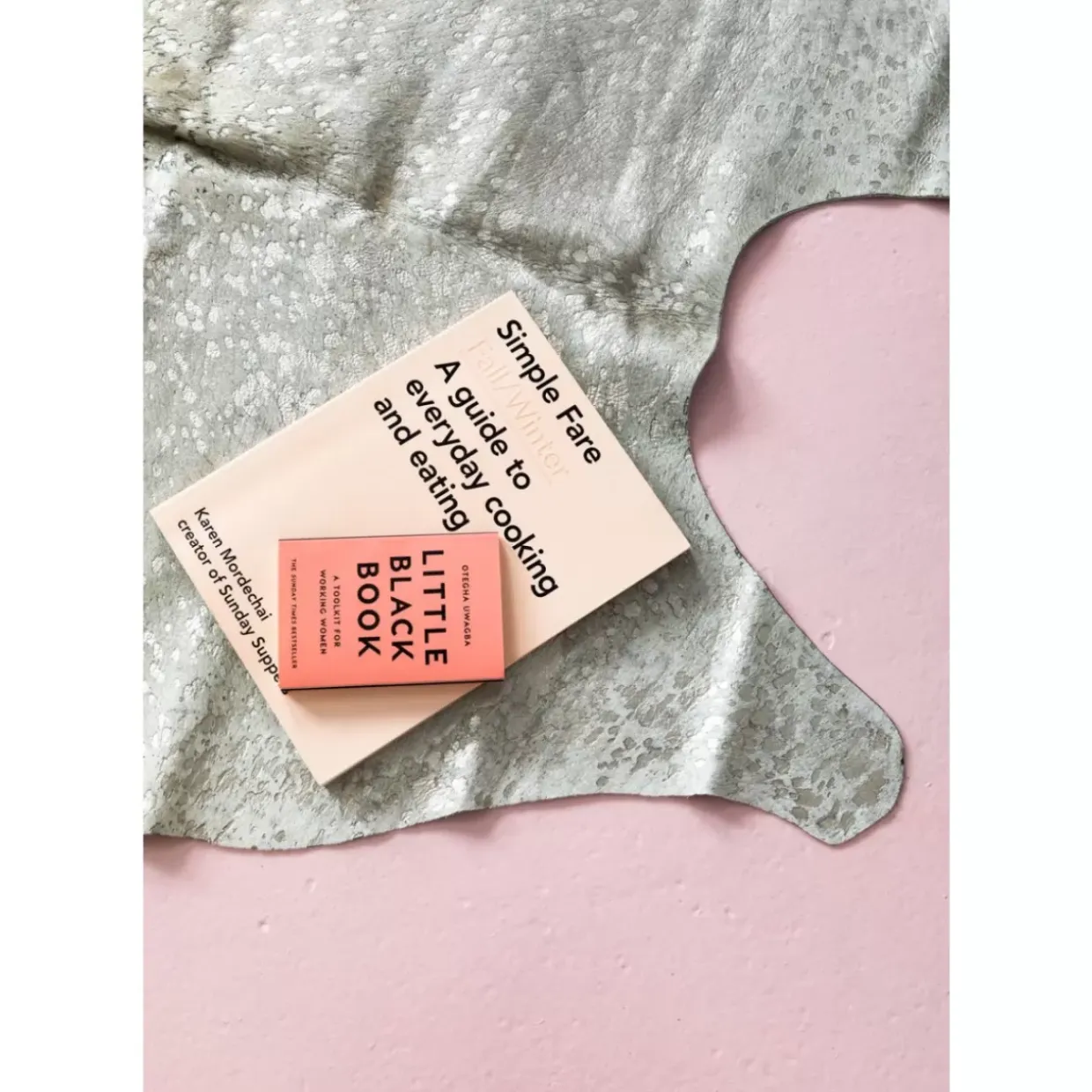 Teppich Hide Acid Wash Silber