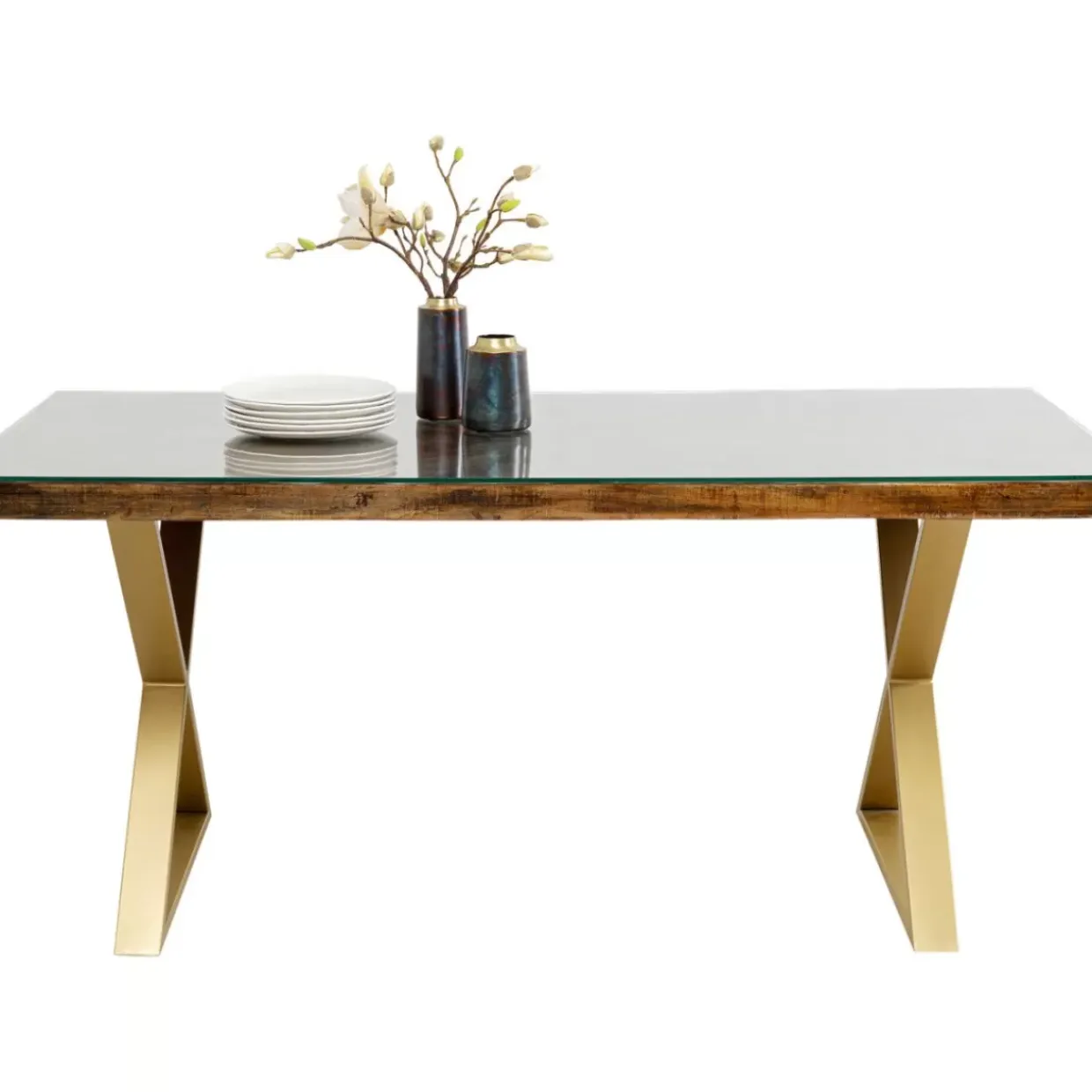 Tisch Conley Cross Brass 180X90Cm
