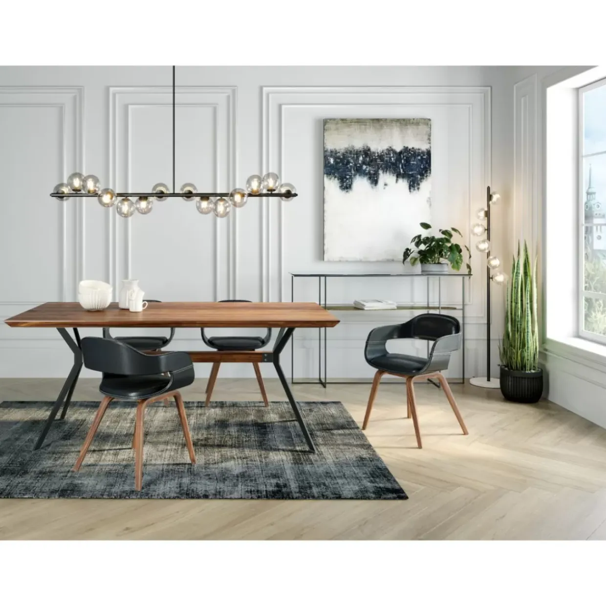Tisch Downtown Walnut 180X90