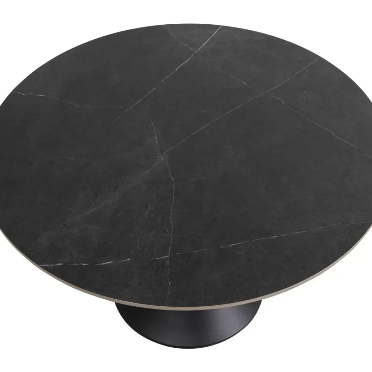 Tisch Grande Possibilita Schwarz O120Cm