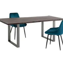 Tisch Harmony Dunkel Rohstahl 160X80