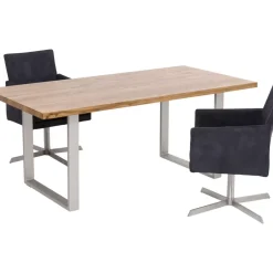 Tisch Jackie Eiche Silber 160X80