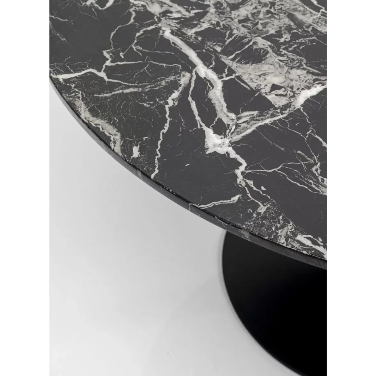 Tisch Schickeria Marmor Schwarz O110Cm