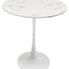 Tisch Schickeria Marmoroptik Weis O80Cm