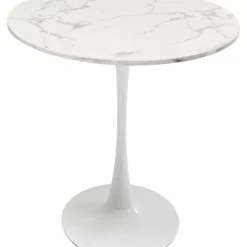 Tisch Schickeria Marmoroptik Weis O80Cm