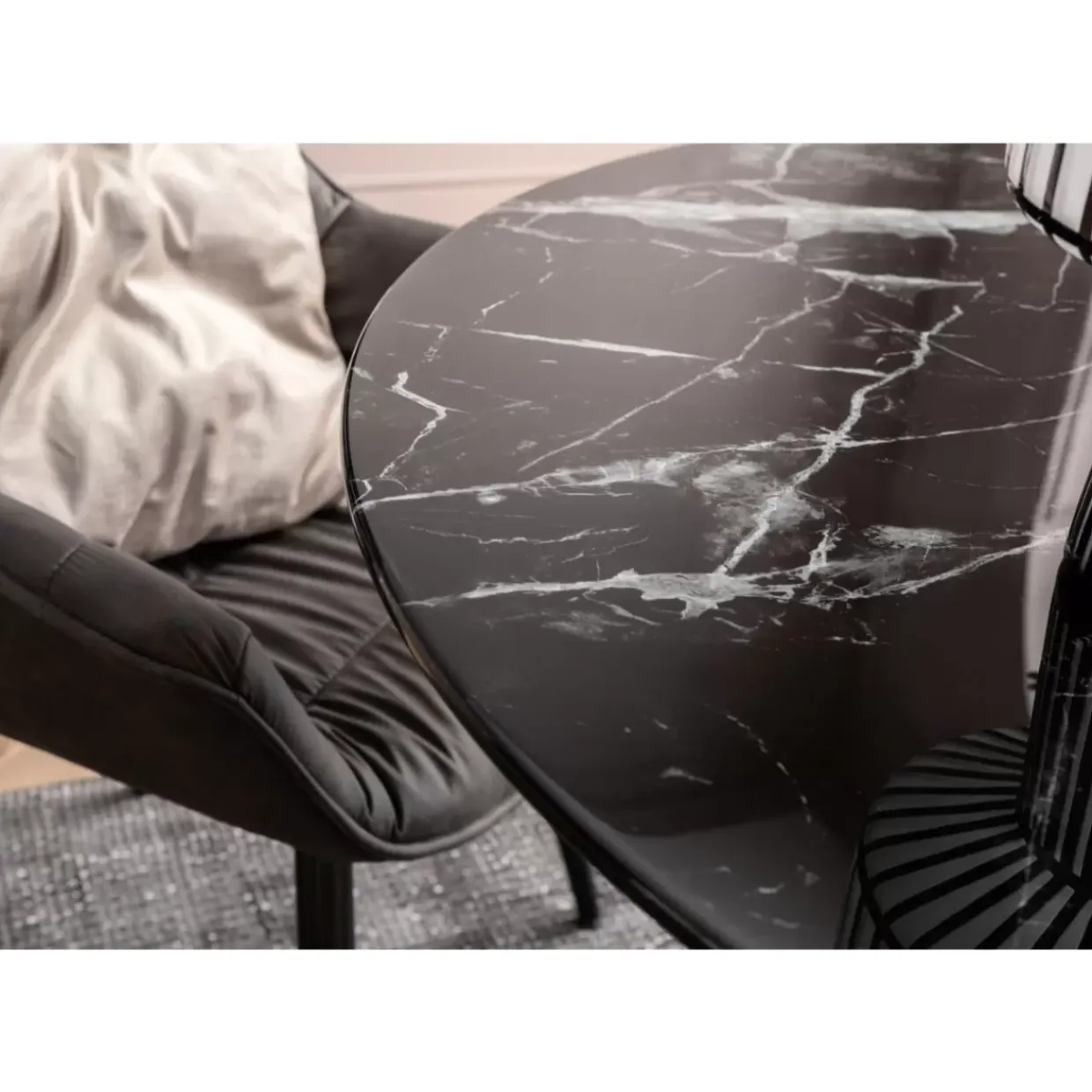 Tisch Solo Marble Schwarz O110